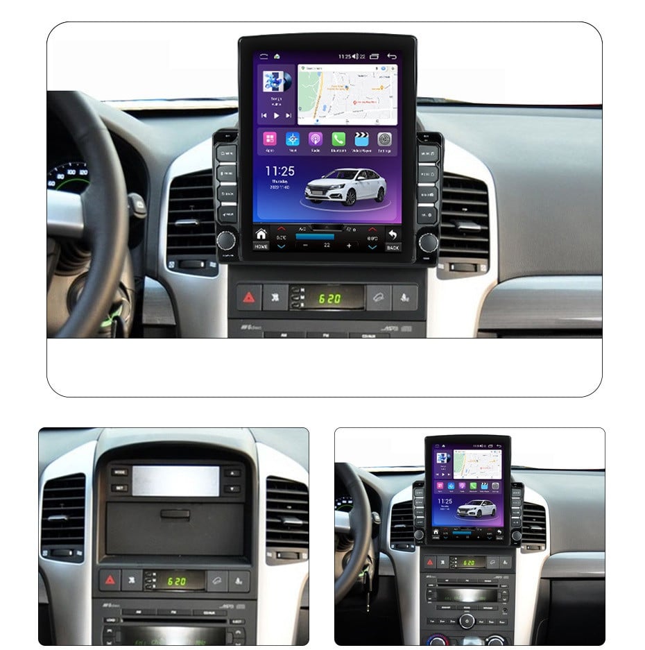 Navigatie dedicata cu Android Chevrolet Captiva 2006 - 2011, 4GB RAM, Radio GPS Dual Zone, Touchscreen IPS 9.7