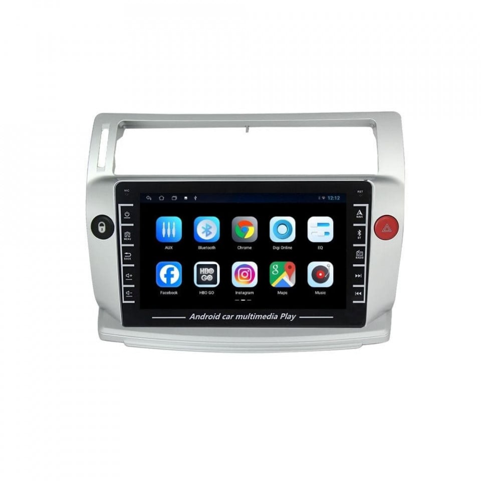 Navigatie dedicata cu Android Citroen C4 I 2004 - 2009, 1GB RAM, Radio GPS Dual Zone, Display HD IPS 8