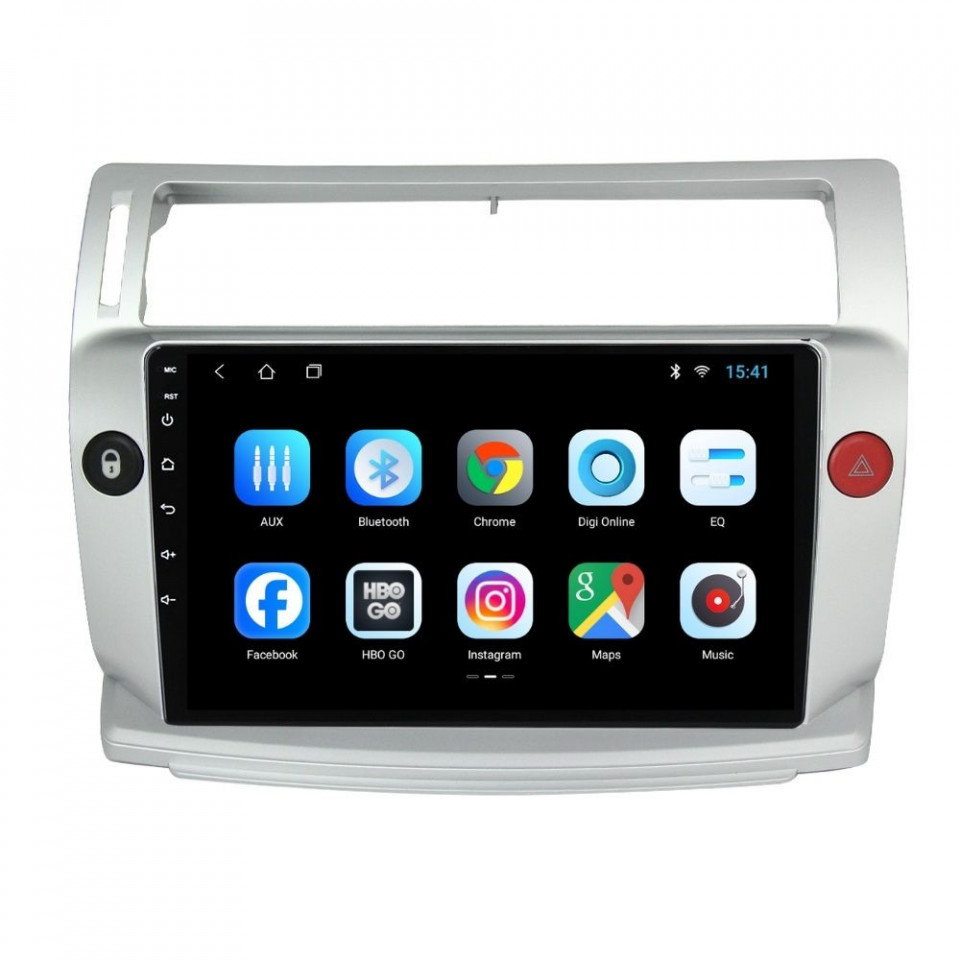 Navigatie dedicata cu Android Citroen C4 I 2004 - 2009, 2GB RAM, Radio GPS Dual Zone, Display HD IPS 9