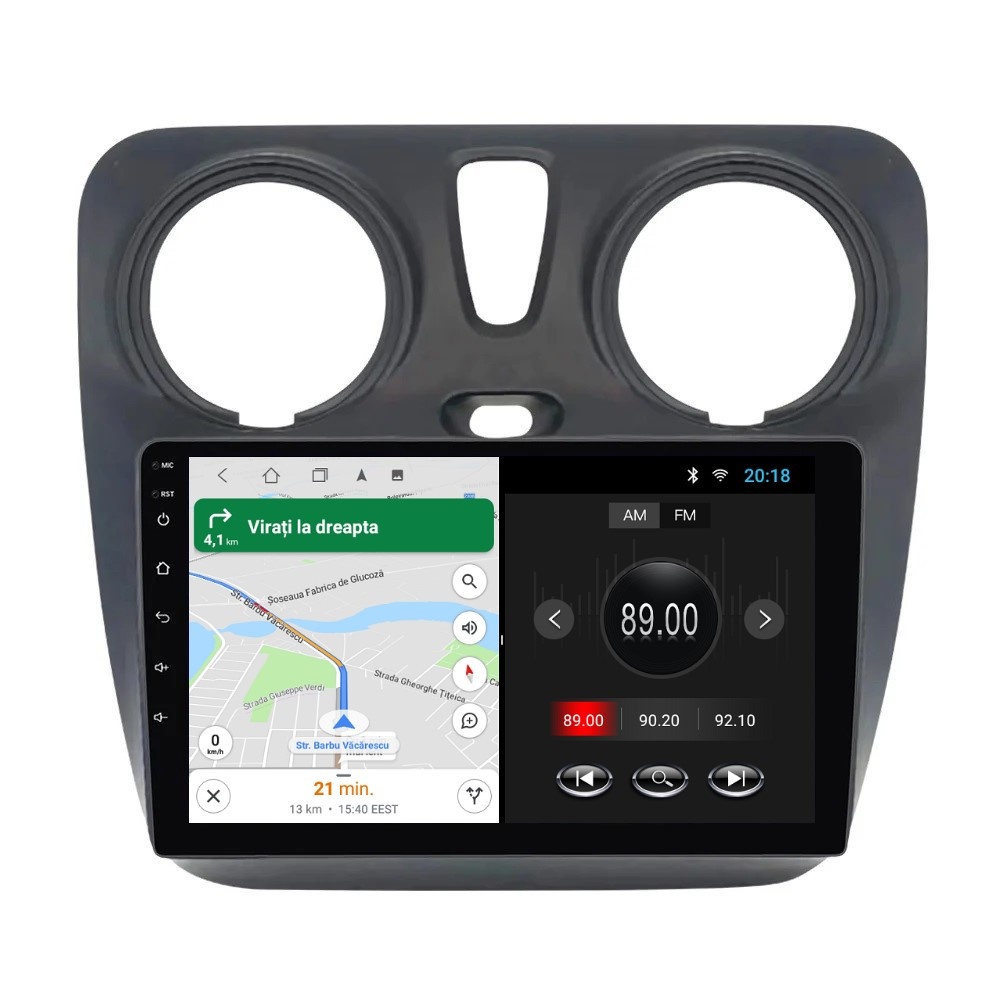 Navigatie dedicata cu Android Dacia Lodgy dupa 2012, 2GB RAM, Radio GPS Dual Zone, Display HD IPS 9" Touchscreen, Internet Wi-Fi, Bluetooth, MirrorLink, USB - Imagine 6
