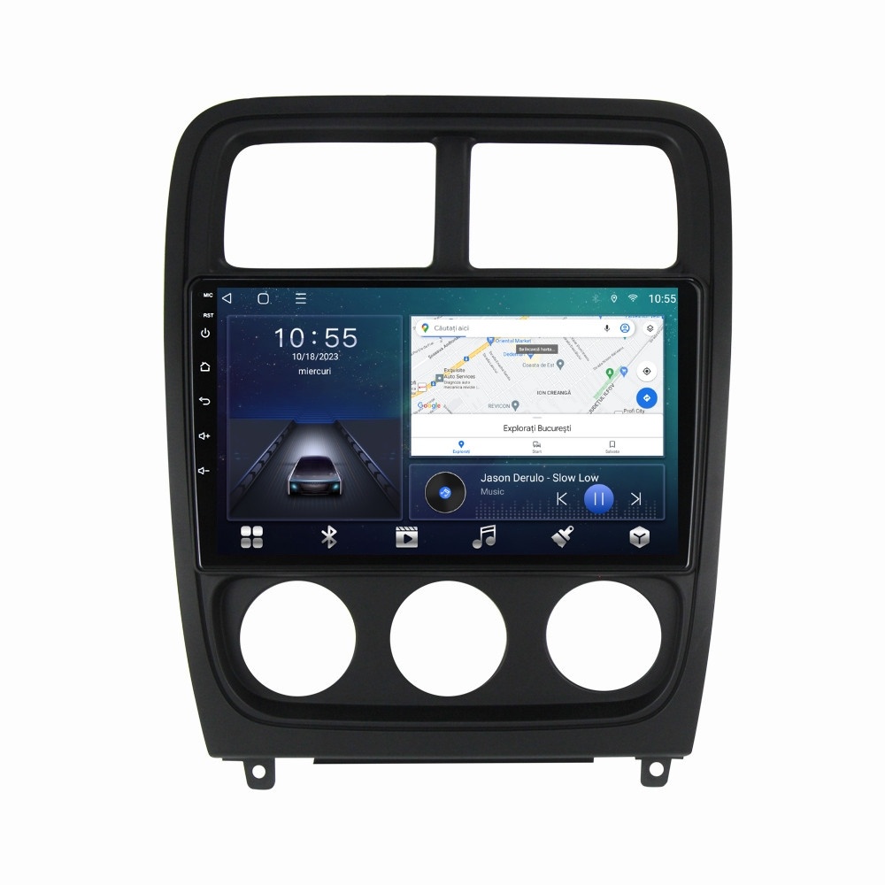 Navigatie dedicata cu Android Dodge Caliber 2010 - 2012, 2GB RAM, Radio GPS Dual Zone, Display HD QLED 9