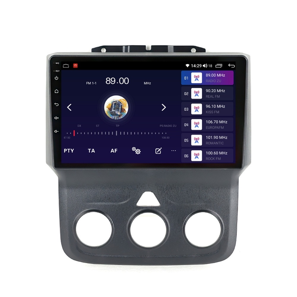 Navigatie dedicata cu Android Dodge RAM 2013 - 2018, clima manuala, 2GB RAM, Radio GPS Dual Zone, Display HD QLED 9
