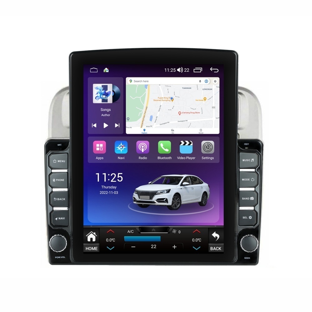 Navigatie dedicata cu Android Fiat Punto 199 / Grande Punto 2005 - 2010, 8GB RAM, Radio GPS Dual Zone, Touchscreen IPS 9.7