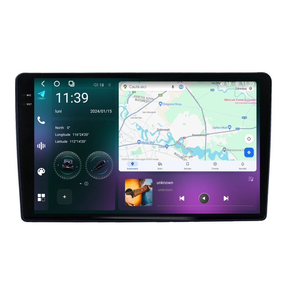 Navigatie dedicata cu Android Ford B-Max 2012 - 2018 cu ecran din fabrica, 12GB RAM, Radio GPS Dual Zone, Display 2K QLED 9.5