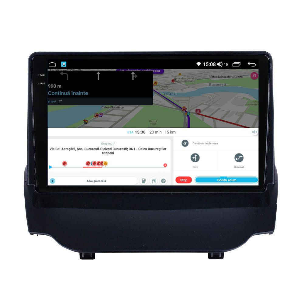 Navigatie dedicata cu Android Ford Ecosport 2012 - 2018, 4GB RAM, Radio GPS Dual Zone, Display 2K QLED 9.5" Touchscreen, Internet Wi-Fi si slot SIM 4G, Bluetooth, MirrorLink, USB - Imagine 8