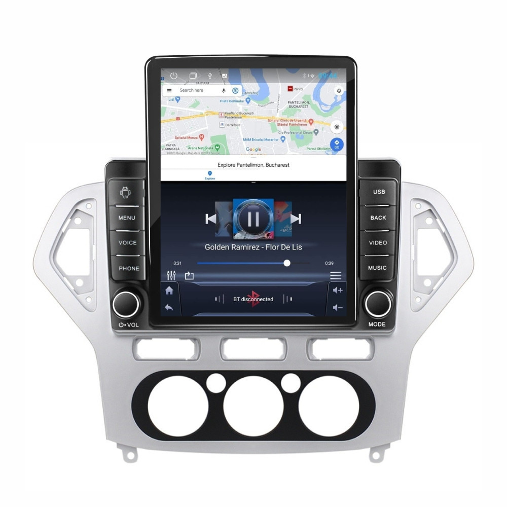 Navigatie dedicata cu Android Ford Mondeo IV 2007 - 2011, clima manuala, 2GB RAM, Radio GPS Dual Zone, Touchscreen IPS 9.7