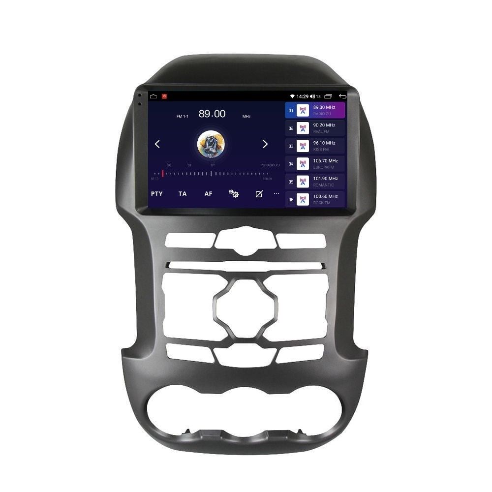 Navigatie dedicata cu Android Ford Ranger 2011 - 2015, 2GB RAM, Radio GPS Dual Zone, Display HD QLED 9