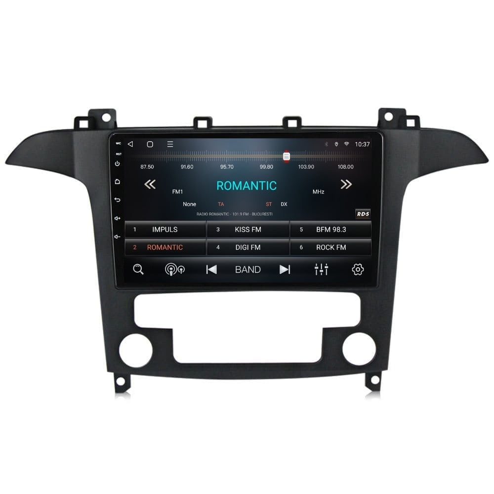 Navigatie dedicata cu Android Ford S-Max I / Galaxy II 2006 - 2015, clima automata, 3GB RAM, Radio GPS Dual Zone, Display HD QLED 9