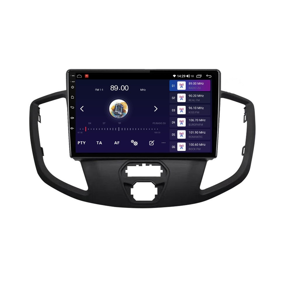 Navigatie dedicata cu Android Ford Transit 2014 - 2020, 2GB RAM, Radio GPS Dual Zone, Display HD QLED 9