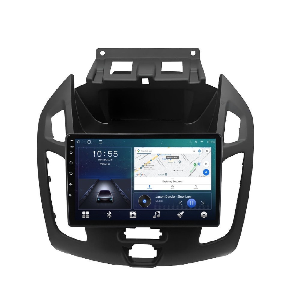 Navigatie dedicata cu Android Ford Transit / Tourneo Connect 2013 - 2018, 2GB RAM, Radio GPS Dual Zone, Display HD QLED 9
