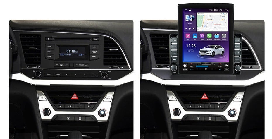 Navigatie dedicata cu Android Hyundai Elantra VI 2015 - 2018, 8GB RAM, Radio GPS Dual Zone, Touchscreen IPS 9.7