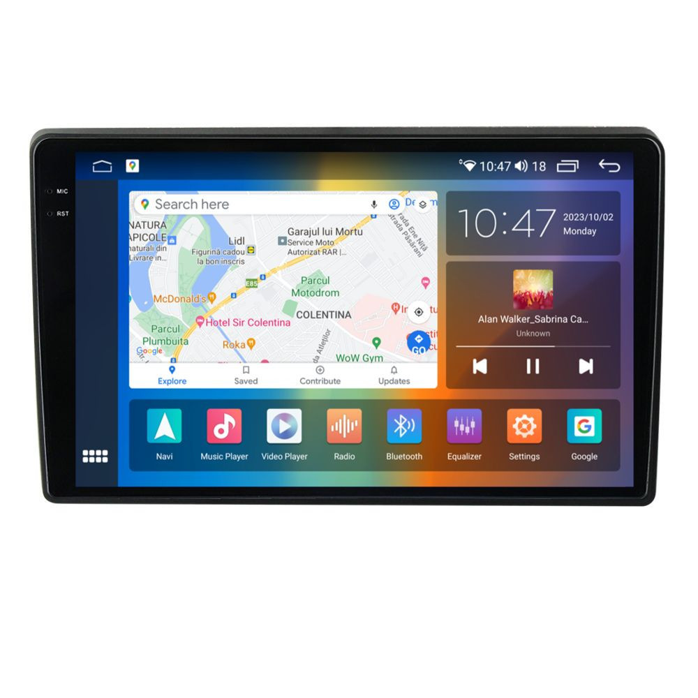 Navigatie dedicata cu Android Hyundai i40 2012 - 2020, 4GB RAM, Radio GPS Dual Zone, Display 2K QLED 9.5