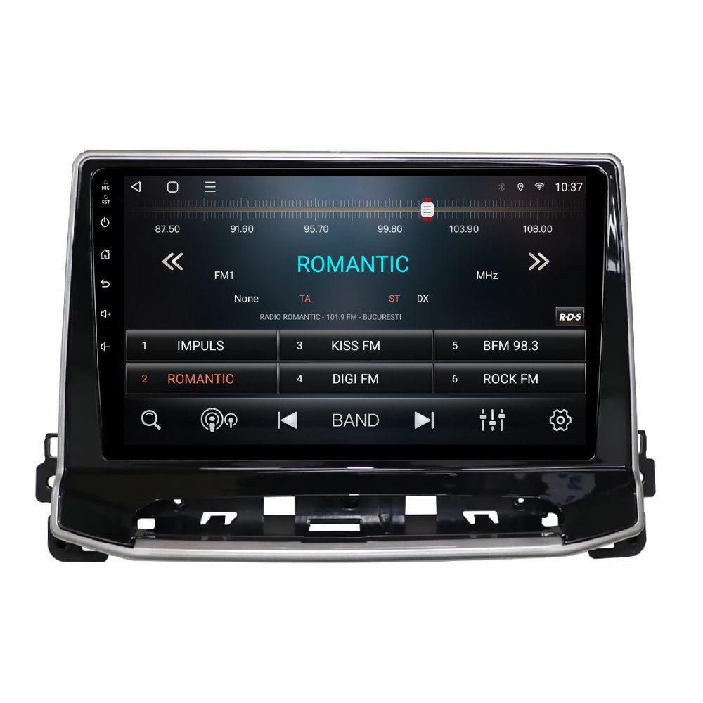 Navigatie dedicata cu Android Jeep Compass II dupa 2021, 2GB RAM, Radio GPS Dual Zone, Display HD QLED 10