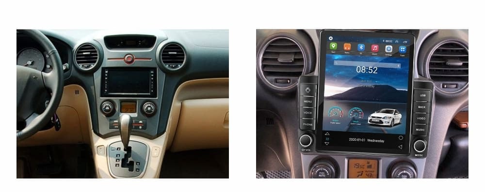 Navigatie dedicata cu Android KIA Carens III 2006 - 2013, clima automata, 1GB RAM, Radio GPS Dual Zone, Touchscreen IPS 9.7