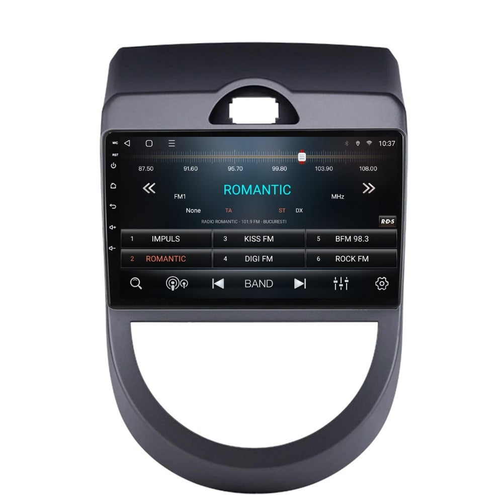 Navigatie dedicata cu Android Kia Soul 2009 - 2013, 2GB RAM, Radio GPS Dual Zone, Display HD QLED 9