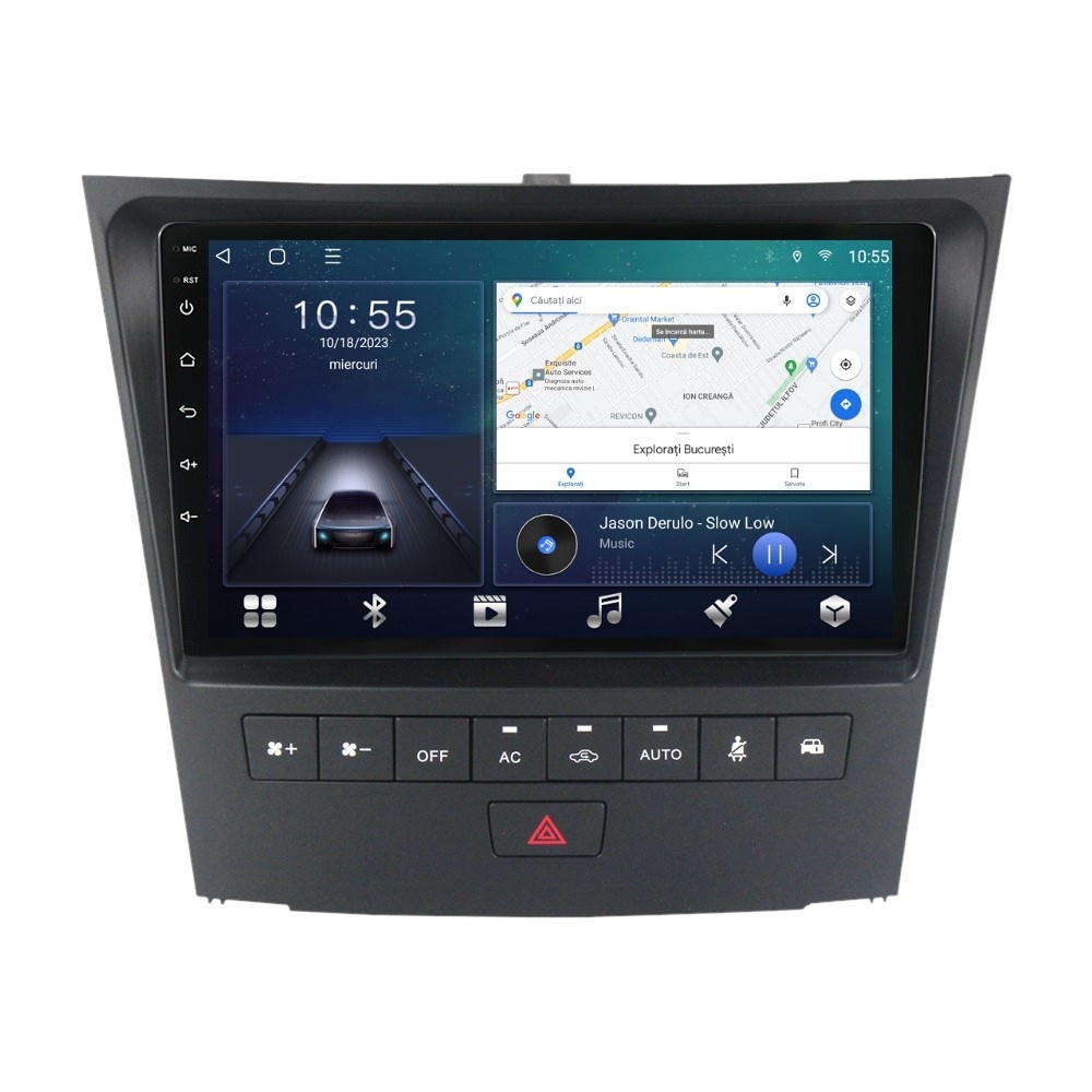 Navigatie dedicata cu Android Lexus GS 2005 - 2012, 2GB RAM, Radio GPS Dual Zone, Display HD QLED 9