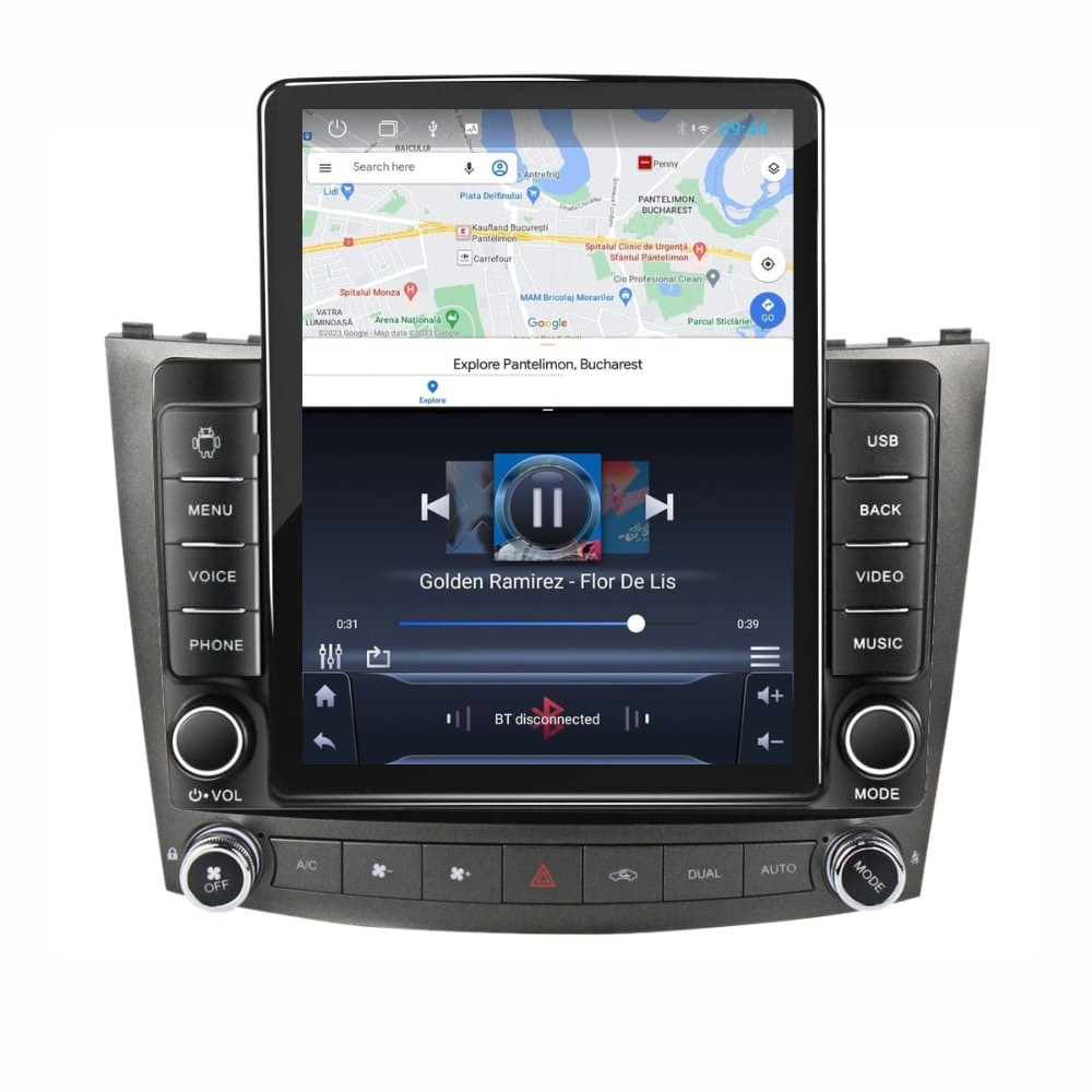 Navigatie dedicata cu Android Lexus IS 2005 - 2013, 1GB RAM, Radio GPS Dual Zone, Touchscreen IPS 9.7