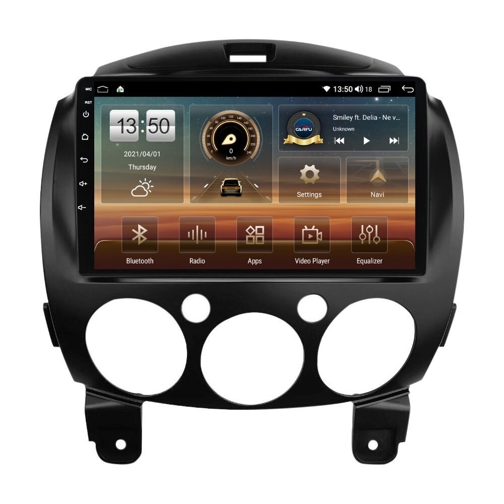 Navigatie dedicata cu Android Mazda 2 2007 - 2014, 2GB RAM, Radio GPS Dual Zone, Display HD QLED 9