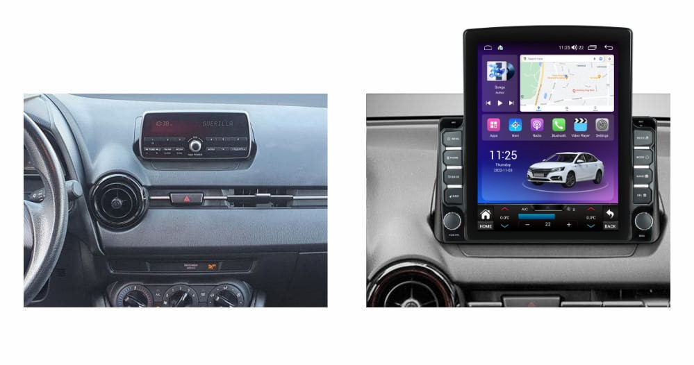 Navigatie dedicata cu Android Mazda 2 2014 - 2022 / CX-3 dupa 2015, 4GB RAM, Radio GPS Dual Zone, Touchscreen IPS 9.7