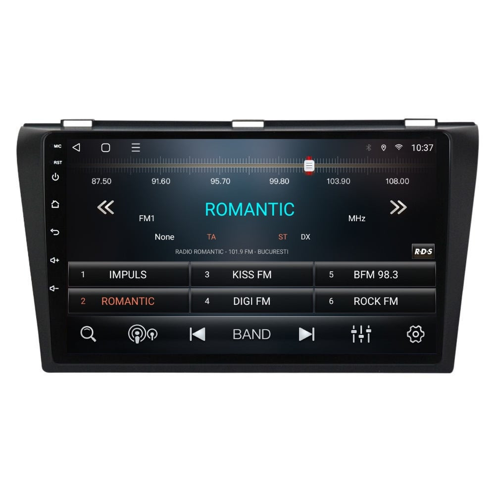 Navigatie dedicata cu Android Mazda 3 2003 - 2009, 3GB RAM, Radio GPS Dual Zone, Display HD QLED 9