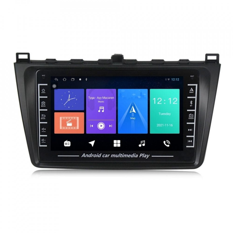 Navigatie dedicata cu Android Mazda 6 2008 - 2013, 1GB RAM, Radio GPS Dual Zone, Display HD IPS 8