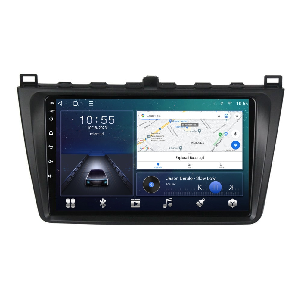 Navigatie dedicata cu Android Mazda 6 2008 - 2013, 2GB RAM, Radio GPS Dual Zone, Display HD QLED 9