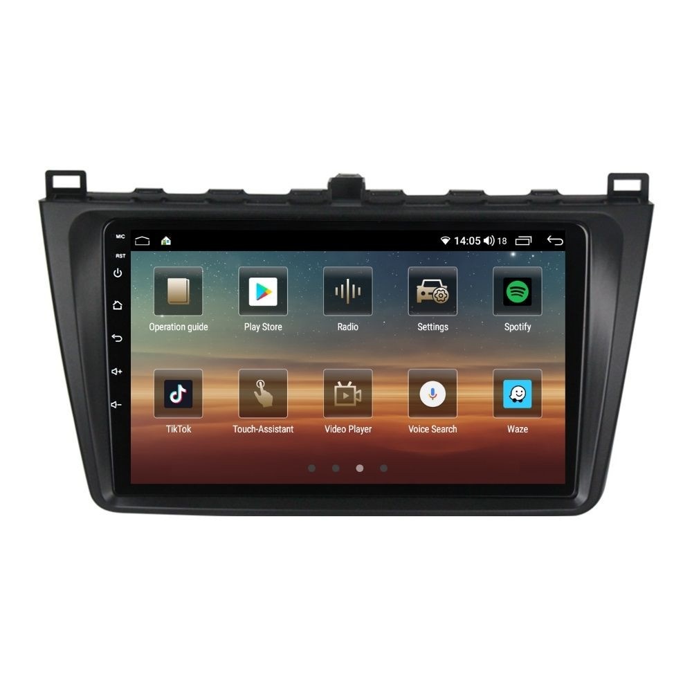 Navigatie dedicata cu Android Mazda 6 2008 - 2013, 4GB RAM, Radio GPS Dual Zone, Display HD QLED 9" Touchscreen, Internet Wi-Fi si slot SIM 4G, Bluetooth, MirrorLink, USB - Imagine 3
