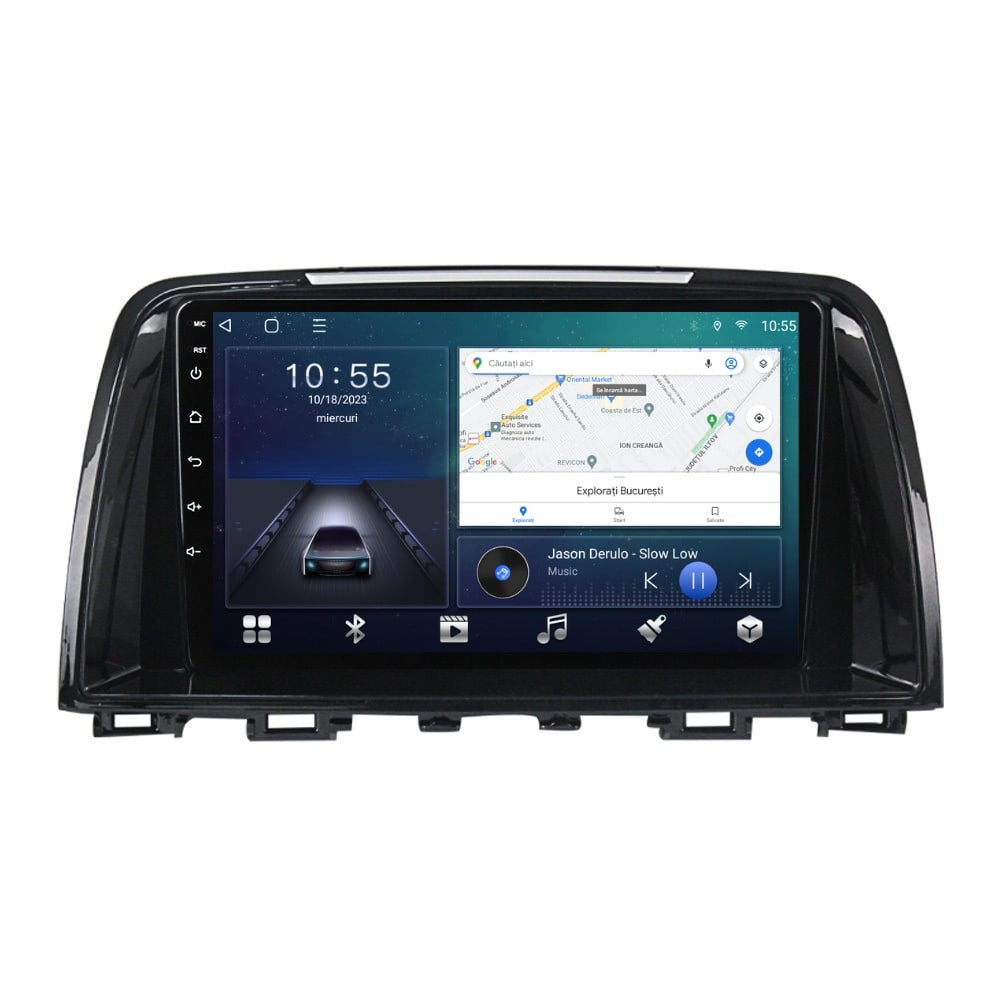 Navigatie dedicata cu Android Mazda 6 2013 - 2015, 3GB RAM, Radio GPS Dual Zone, Display HD QLED 9