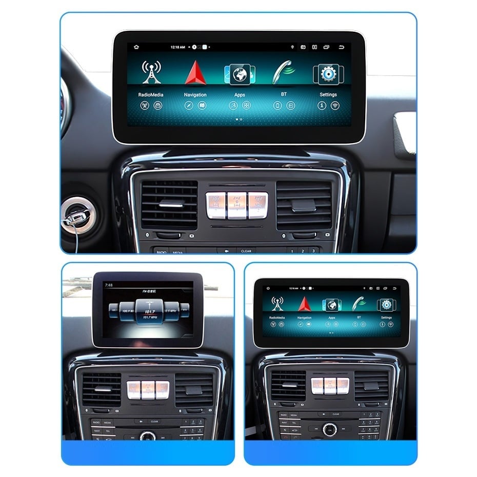 Navigatie dedicata cu Android Mercedes G-Class W463 2012 - 2015 cu navigatie NTG 4.5 / 4.7, 6GB RAM, Radio GPS Dual Zone, Display QLED 12.3