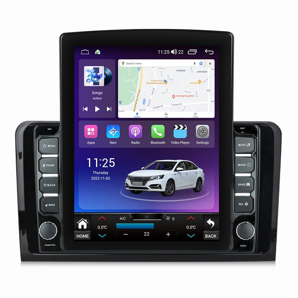 Navigatie dedicata cu Android Mercedes M-Class ML W164 2005 - 2012, 4GB RAM, Radio GPS Dual Zone, Touchscreen IPS 9.7