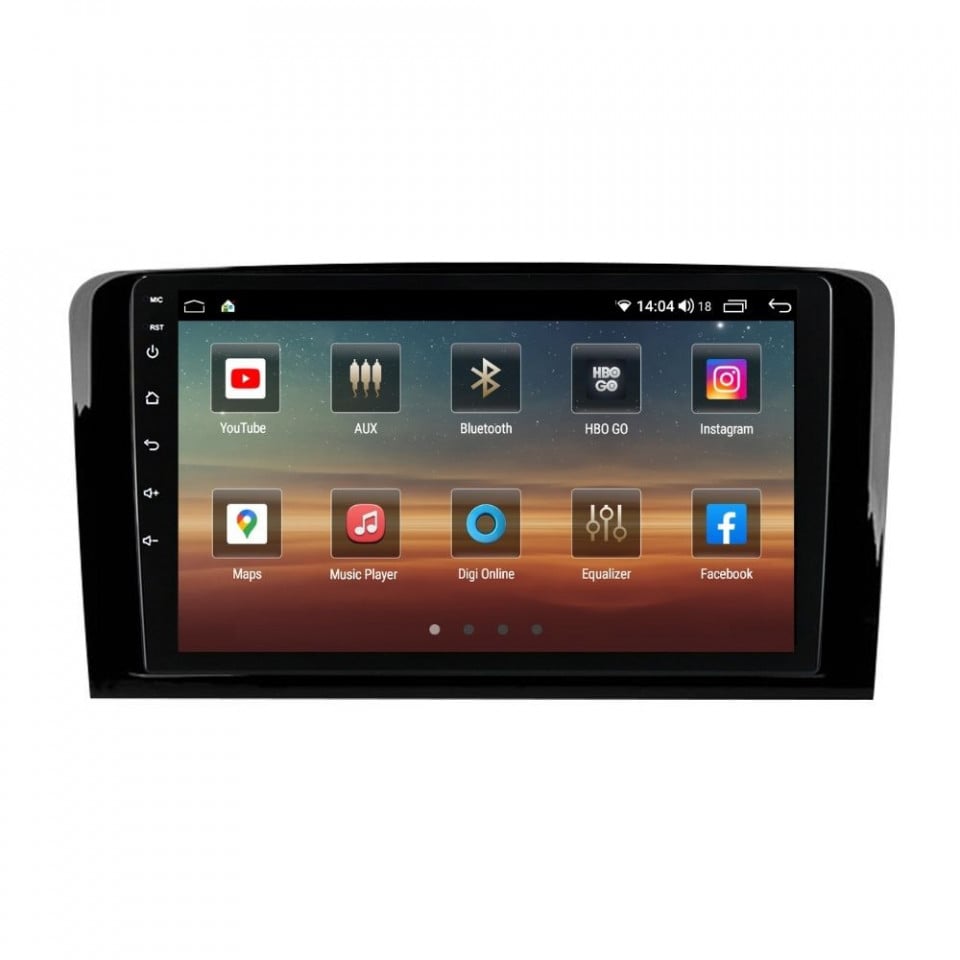 Navigatie dedicata cu Android Mercedes M-Class ML W164 2005 - 2012, 6GB RAM, Radio GPS Dual Zone, Display HD QLED 9