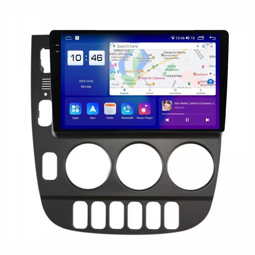 Navigatie dedicata cu Android Mercedes ML W163 1998 - 2001, 4GB RAM, Radio GPS Dual Zone, Display 2K QLED 9.5