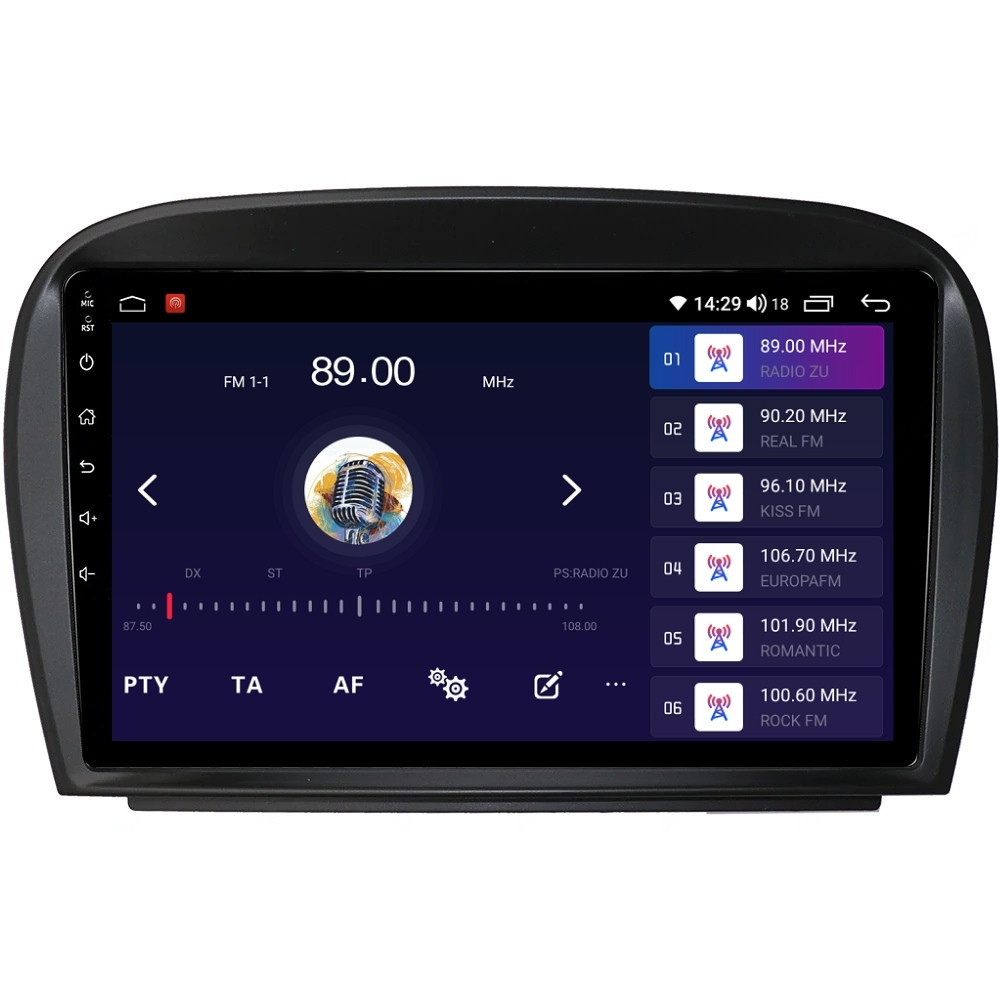 Navigatie dedicata cu Android Mercedes SL R230 2001 - 2012, 2GB RAM, Radio GPS Dual Zone, Display HD QLED 9