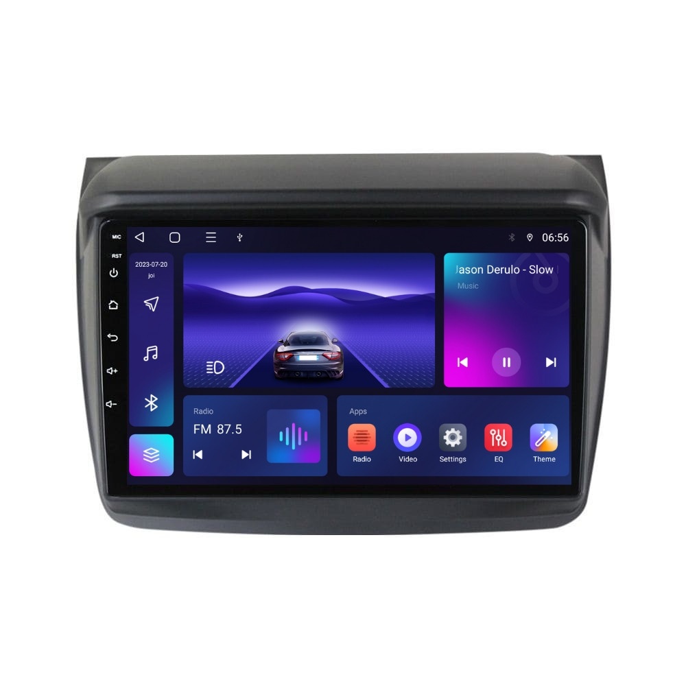 Navigatie dedicata cu Android Mitsubishi L200 2005 - 2015, 4GB RAM, Radio GPS Dual Zone, Display HD IPS 9
