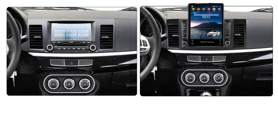 Navigatie dedicata cu Android Mitsubishi Lancer dupa 2007, 2GB RAM, Radio GPS Dual Zone, Touchscreen IPS 9.7