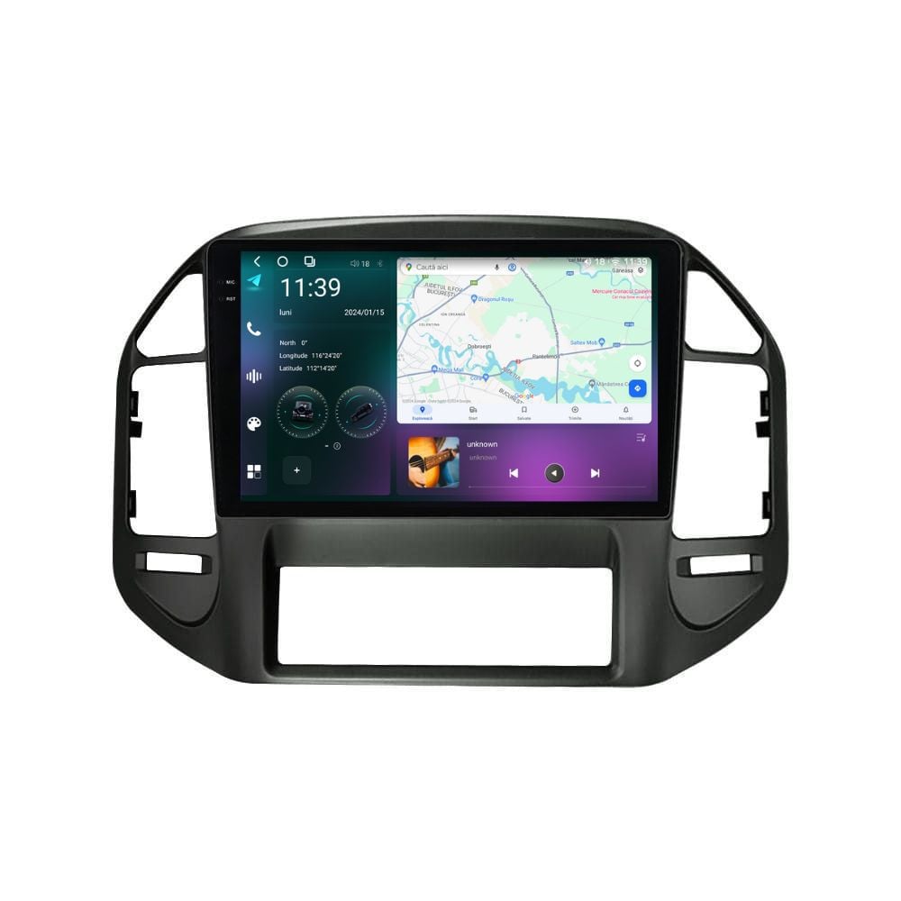 Navigatie dedicata cu Android Mitsubishi Pajero III 2001 - 2006, 12GB RAM, Radio GPS Dual Zone, Display 2K QLED 10.36