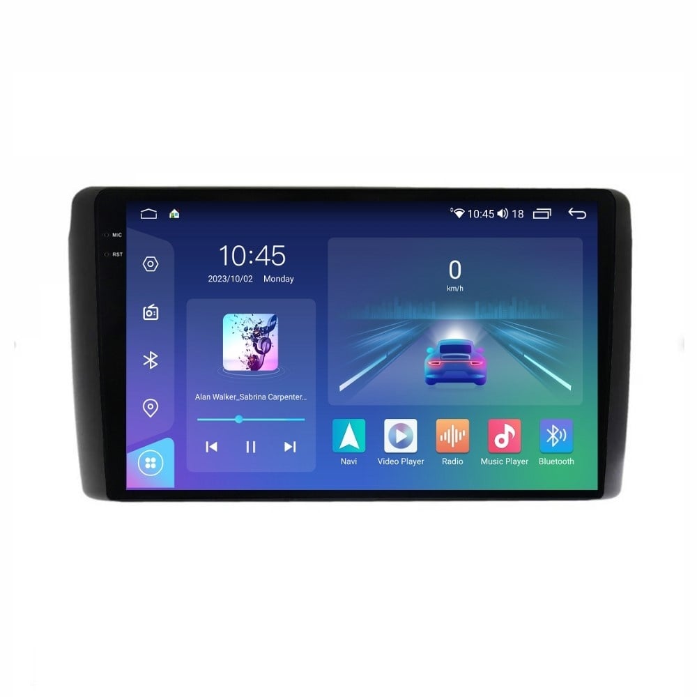 Navigatie dedicata cu Android Nissan Leaf I 2010 - 2017, 4GB RAM, Radio GPS Dual Zone, Display 2K QLED 9.5