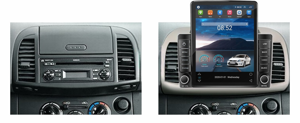 Navigatie dedicata cu Android Nissan Micra III 2003 - 2010, 1GB RAM, Radio GPS Dual Zone, Touchscreen IPS 9.7