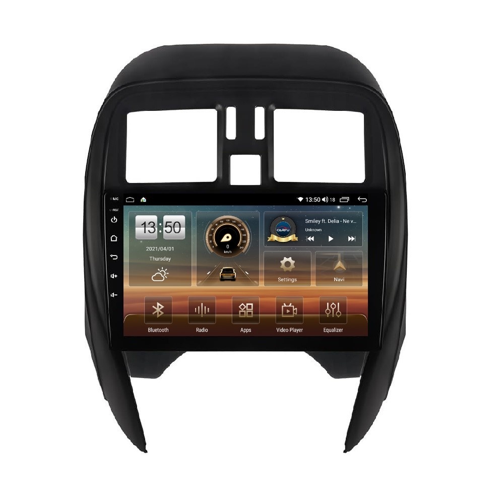 Navigatie dedicata cu Android Nissan Micra IV 2014 - 2017, 4GB RAM, Radio GPS Dual Zone, Display HD QLED 9