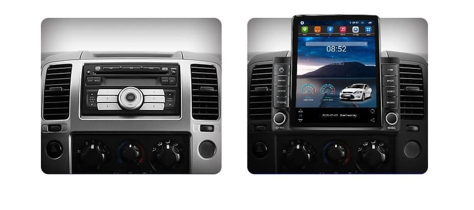 Navigatie dedicata cu Android Nissan Navara D40 2004 - 2014, 1GB RAM, Radio GPS Dual Zone, Touchscreen IPS 9.7