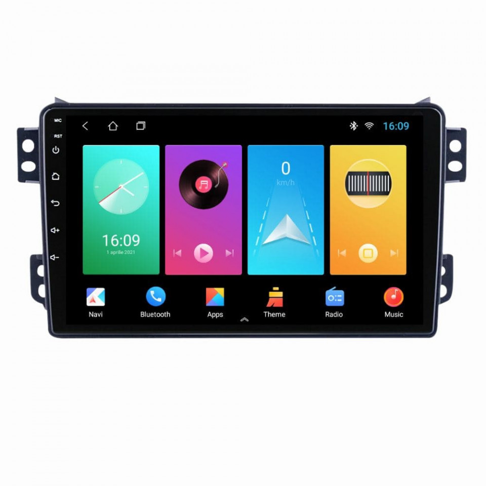 Navigatie dedicata cu Android Opel Agila 2007 - 2014, 2GB RAM, Radio GPS Dual Zone, Display HD IPS 9