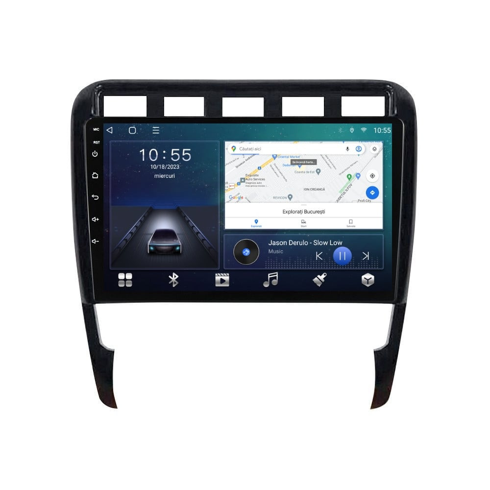 Navigatie dedicata cu Android Porsche Cayenne 2002 - 2010, 3GB RAM, Radio GPS Dual Zone, Display HD QLED 9