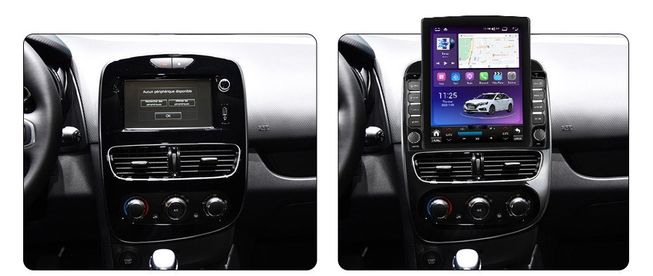 Navigatie dedicata cu Android Renault Clio IV 2012 - 2019, 8GB RAM, Radio GPS Dual Zone, Touchscreen IPS 9.7