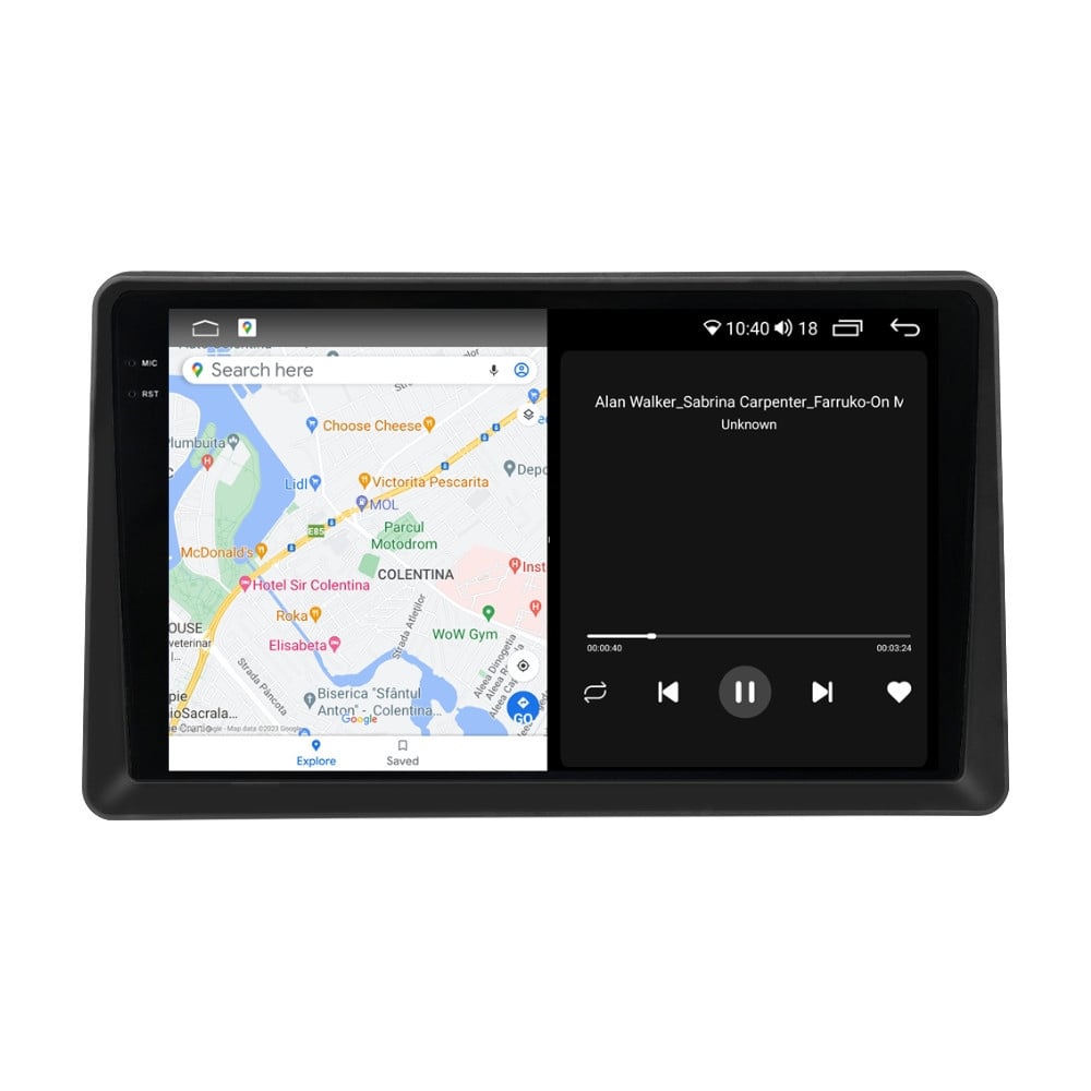 Navigatie dedicata cu Android Renault Express dupa 2021, 4GB RAM, Radio GPS Dual Zone, Display 2K QLED 9.5