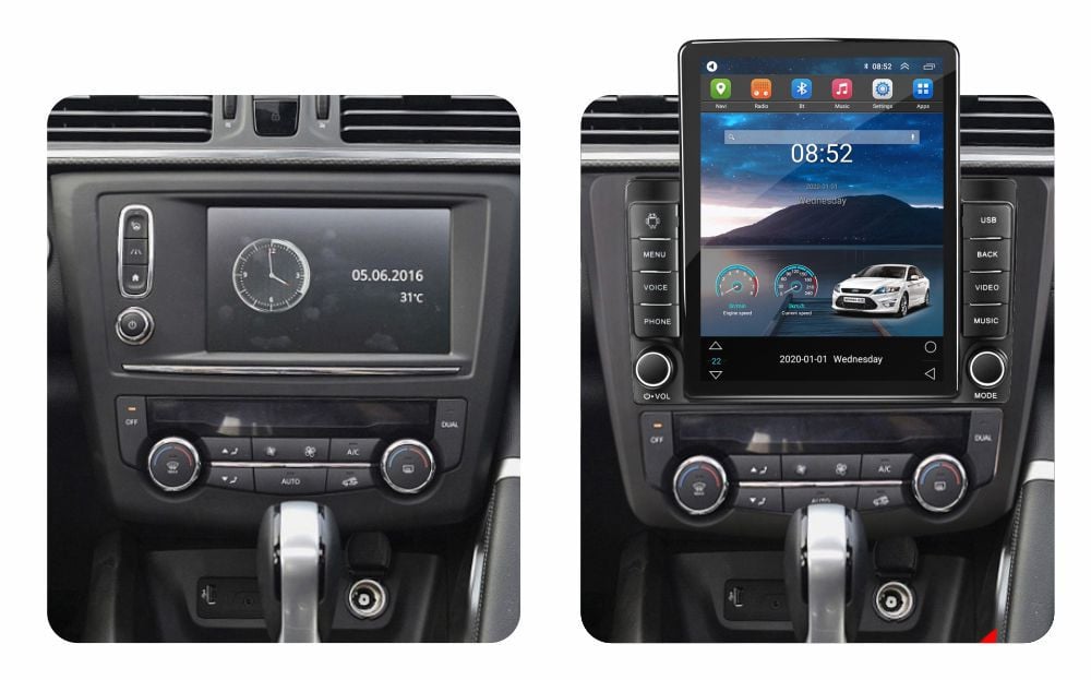 Navigatie dedicata cu Android Renault Kadjar 2015 - 2018, 2GB RAM, Radio GPS Dual Zone, Touchscreen IPS 9.7