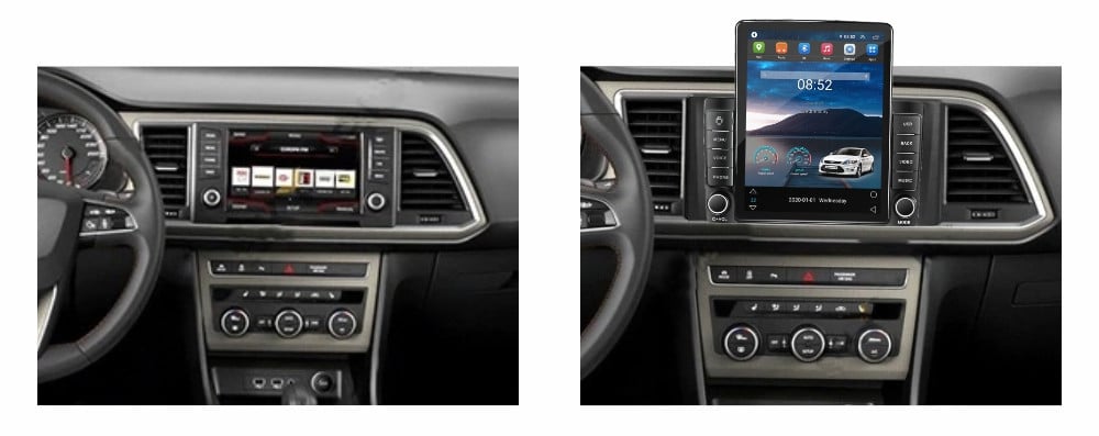 Navigatie dedicata cu Android Seat Ateca dupa 2016, 2GB RAM, Radio GPS Dual Zone, Touchscreen IPS 9.7