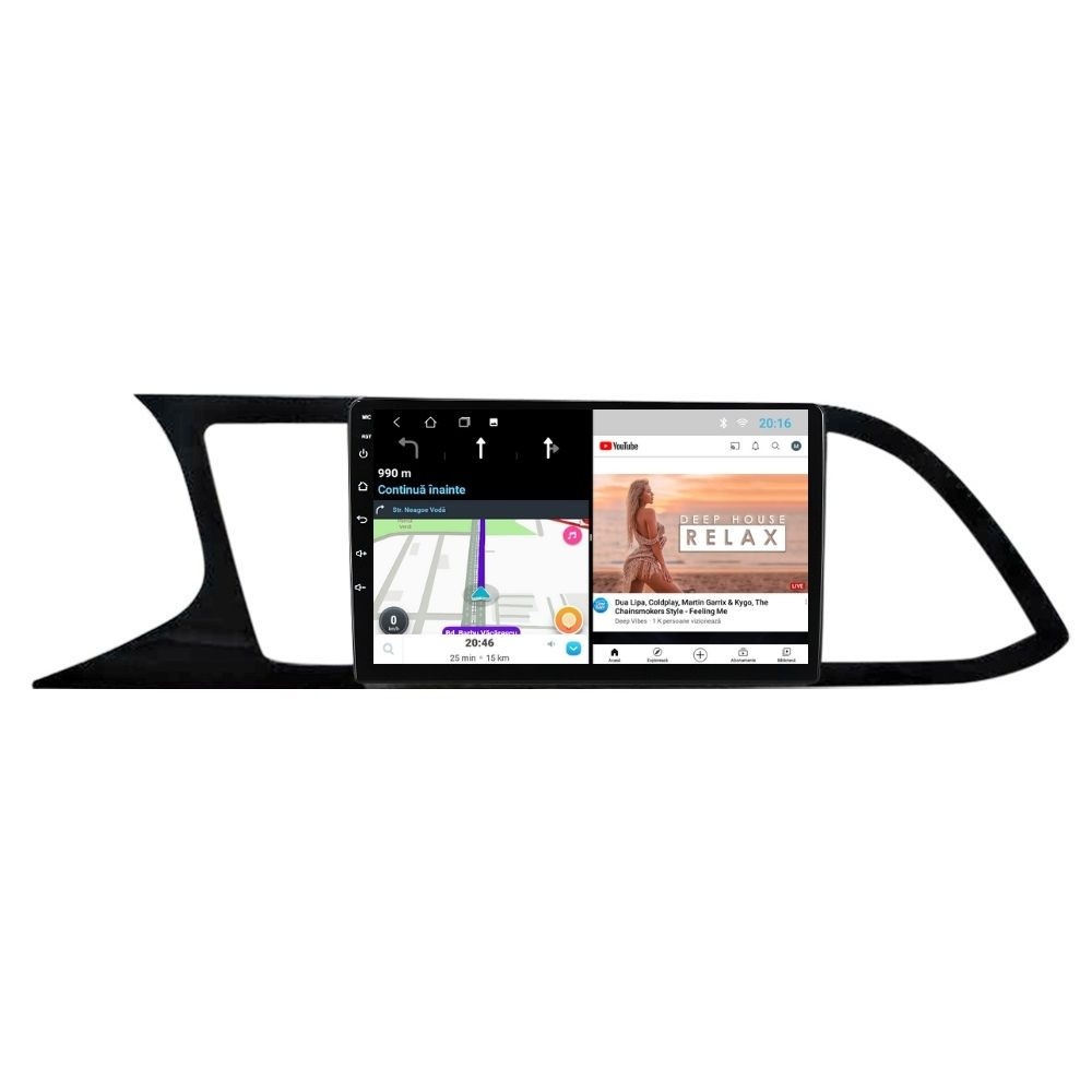Navigatie dedicata cu Android Seat Leon 5F 2013 - 2020, 1GB RAM, Radio GPS Dual Zone, Display HD IPS 9" Touchscreen, Internet Wi-Fi, Bluetooth, MirrorLink, USB - Imagine 6