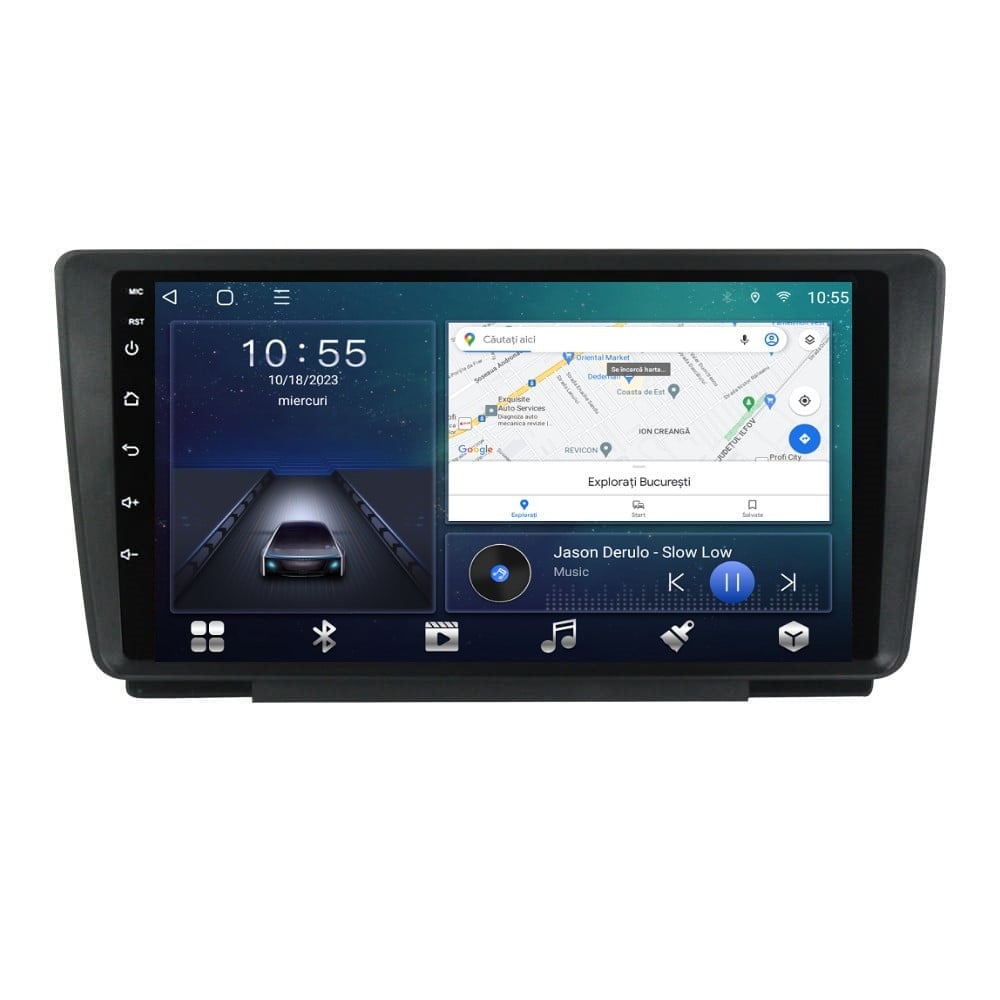 Navigatie dedicata cu Android Skoda Octavia II 2004 - 2013, 3GB RAM, Radio GPS Dual Zone, Display HD QLED 9