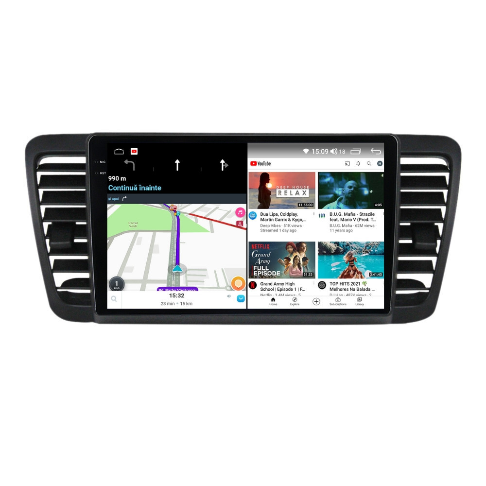 Navigatie dedicata cu Android Subaru Outback / Legacy 2003 - 2009, 4GB RAM, Radio GPS Dual Zone, Display 2K QLED 9.5" Touchscreen, Internet Wi-Fi si slot SIM 4G, Bluetooth, MirrorLink, USB - Imagine 7