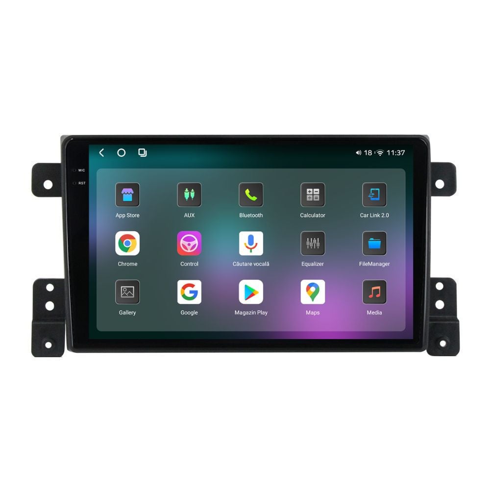 Navigatie dedicata cu Android Suzuki Grand Vitara 2005 - 2015, 12GB RAM, Radio GPS Dual Zone, Display 2K QLED 9.5